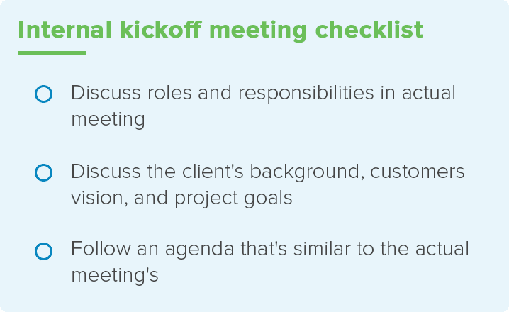 Agshowsnsw  What is the purpose of a kickoff meeting