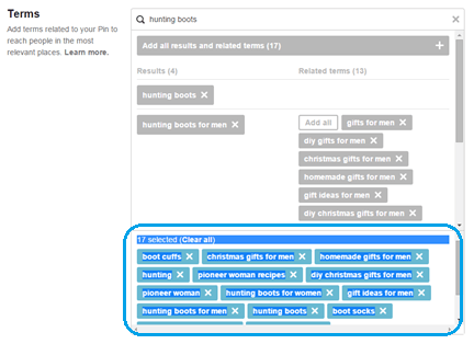 pinterest keyword research 