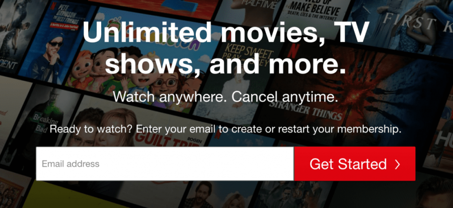 Netflix sign-up