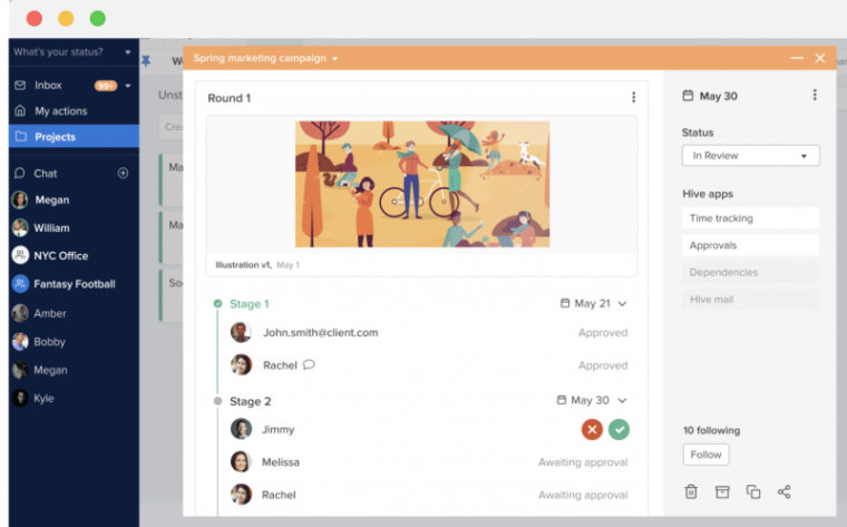 Hive is one of the best project management collaboration tools for small businesses