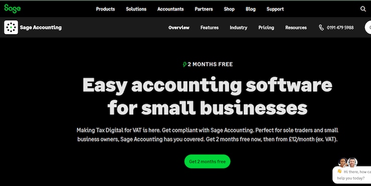 Sage is the best sole trader accounting software