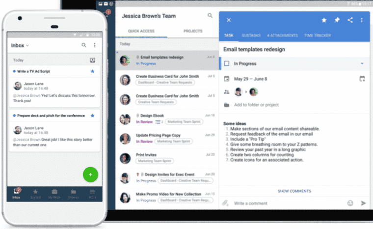 Wrike is fantastic for collaborating on projects