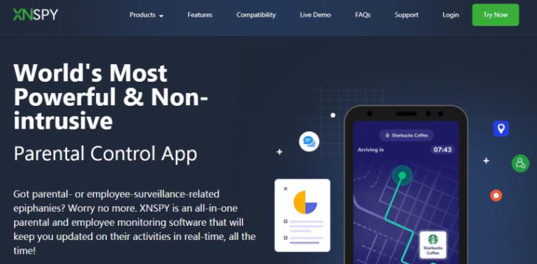 XNSpy has great parental surveillance tools including features to help you monitor social media activity