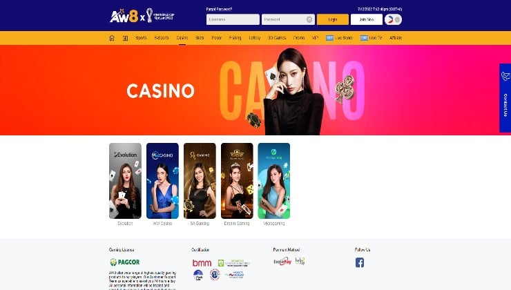 AW8 Live Casino Philippines 