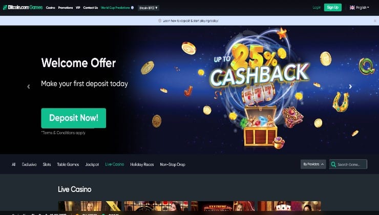 Bitcoin.com Live Casino Site Philippines 