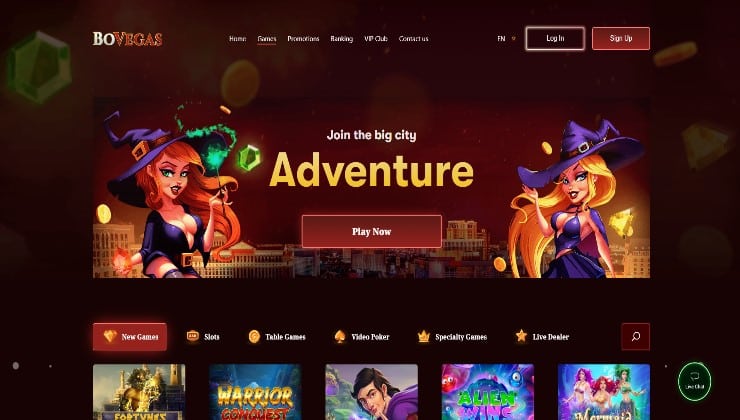 The BoVegas online casino site