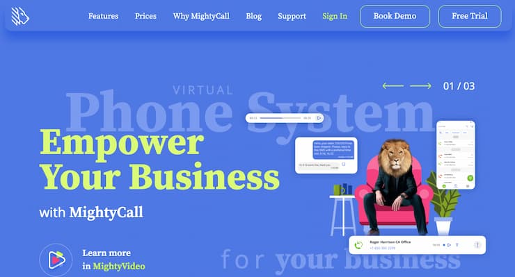 MightyCall popular VoIP provider for small businesses