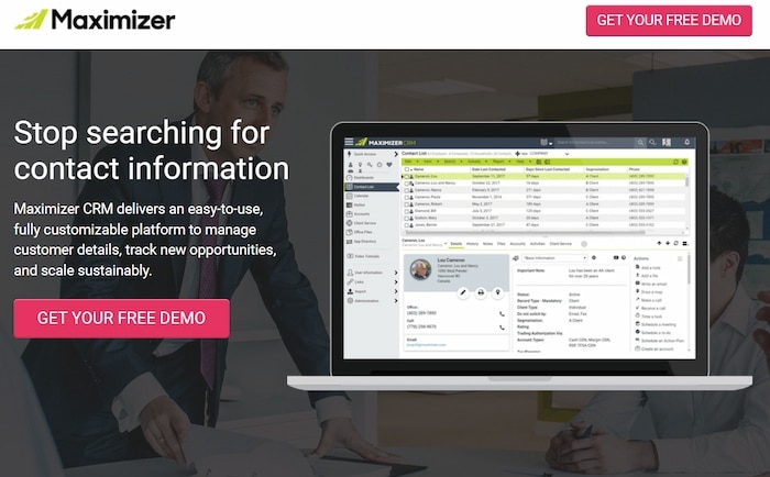 Maximizer is a great easy-to-use CRM software