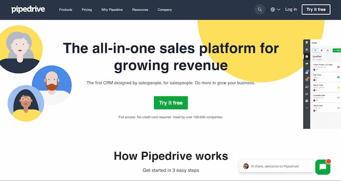 Pipedrive is the best CRM for multiple workflows