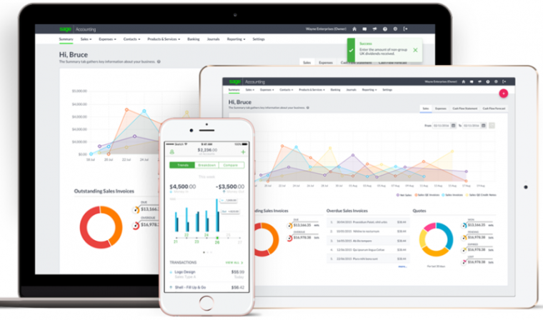 Simple, but power cloud-based accounting solution for small and medium-sized businesses