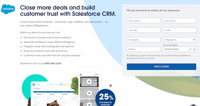 Salesforce is the overall best CRM software India