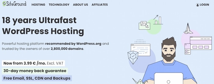 SiteGround is the top WordPress managed hosting service for small and medium-sized businesses