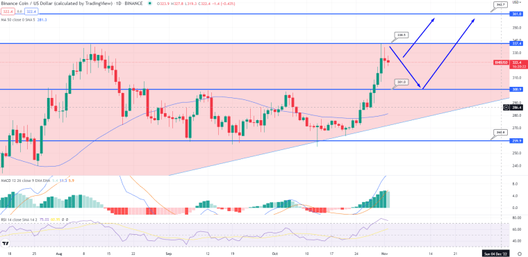 BNB Price Chart - Source: Tradingview