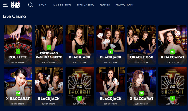 BlueChip Live Casino