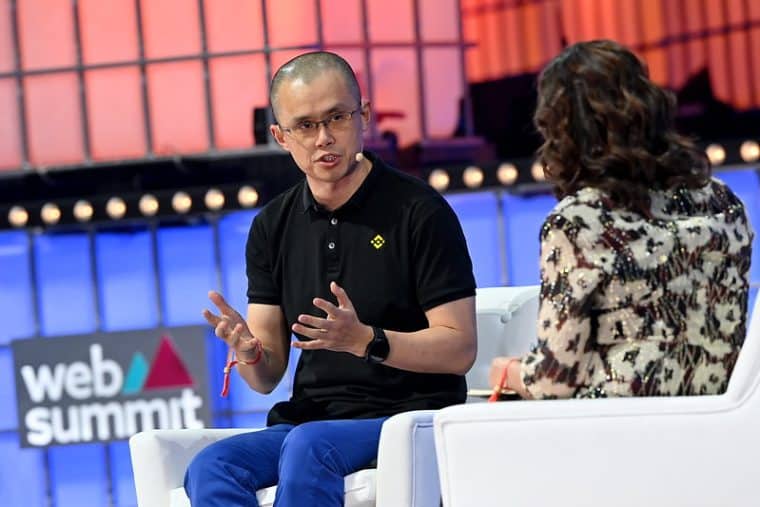 changpeng zhao ceo binance joins web summit