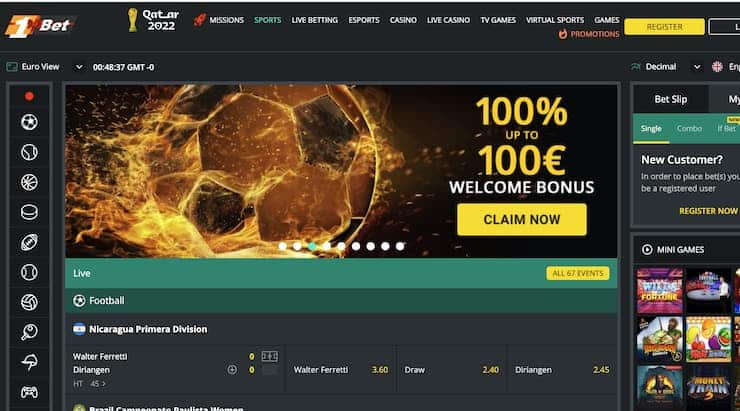 1bet ireland betting sites