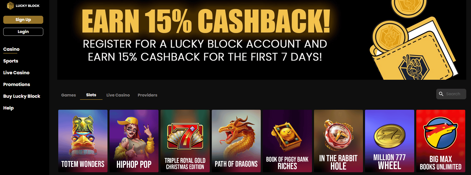 lucky block casino зеркало