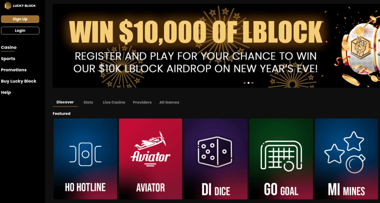 Lucky Block - Online Gambling Site in Taiwan