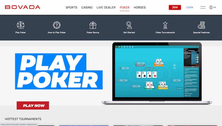 Bovada Poker Lobby