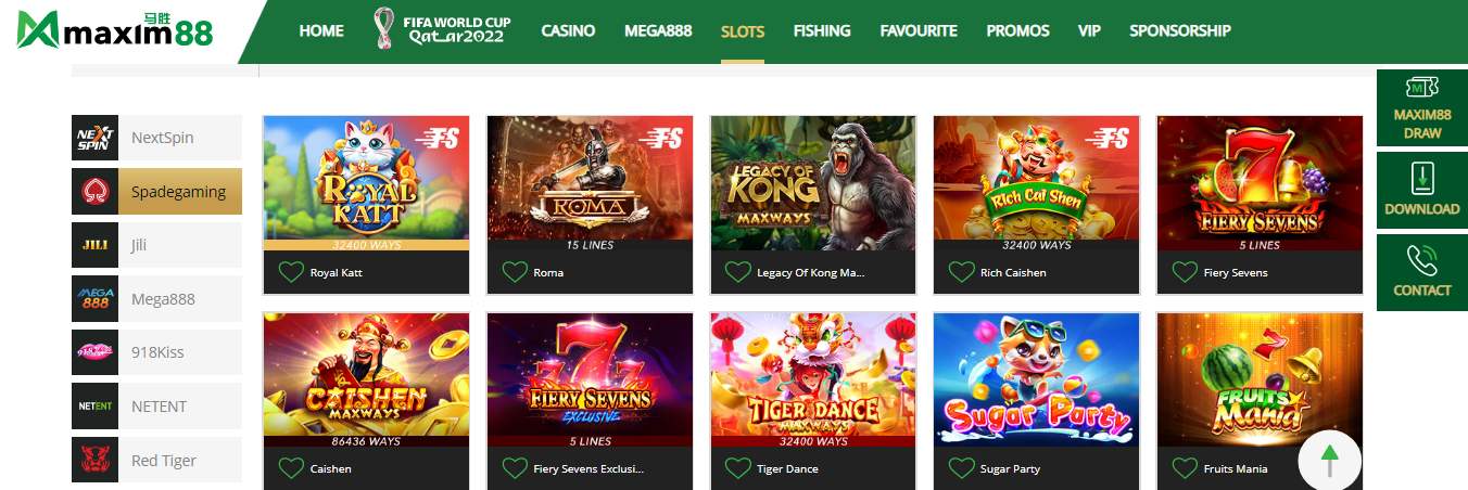 Maxim88 Slot Online Casino Singapore