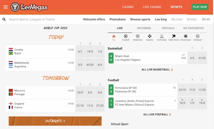 leovegas ireland betting sites