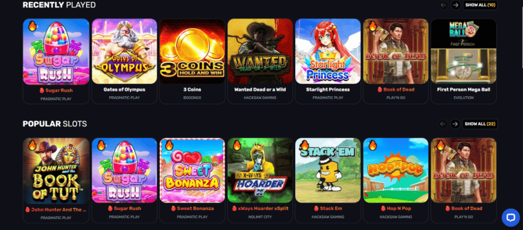 Heatz Casino Games