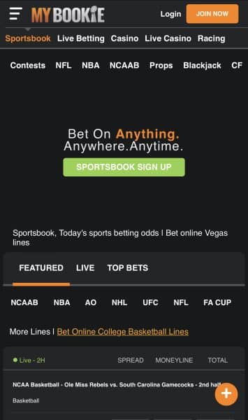 Betting odds on Kentucky basketball with mobile wagering