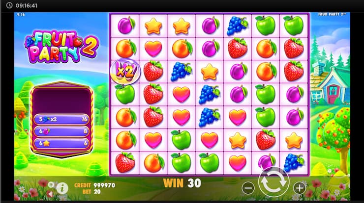 Fruit Party 2 Slot Gameplay