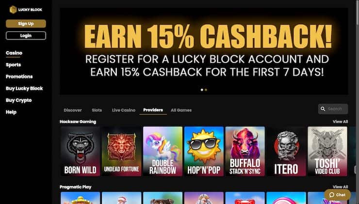 Lucky Block Casino Games by Hacksaw Gaming