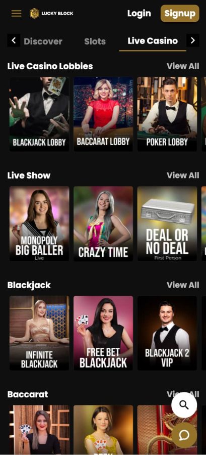 Lucky Block Casino App