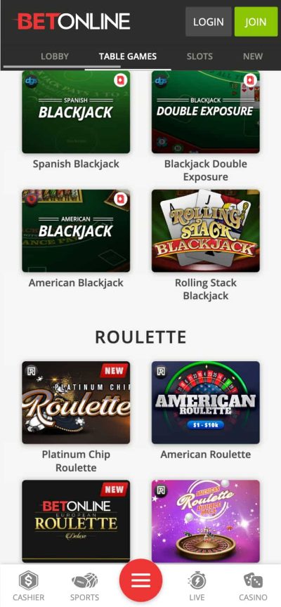 BetOnline Casino App