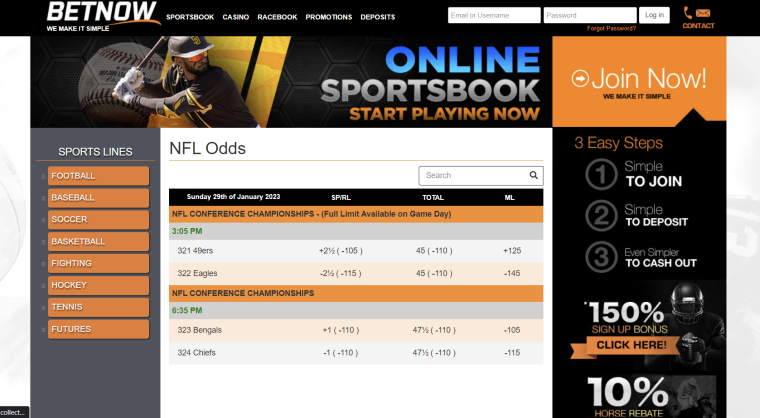 betNow Sportsbook