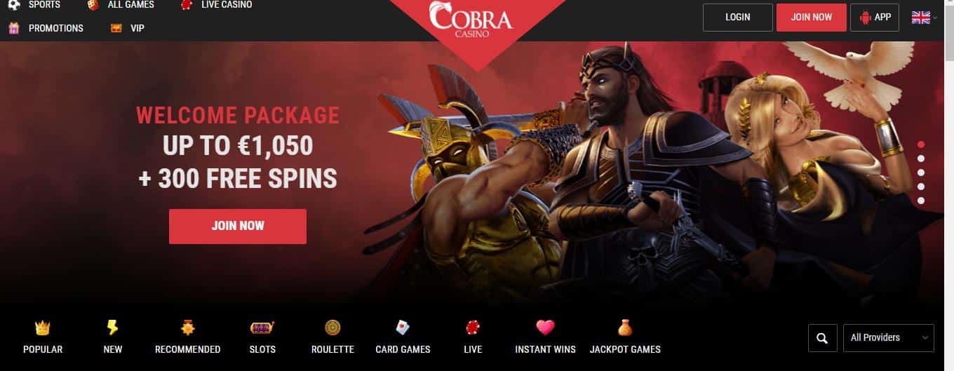 Cobra Casino site