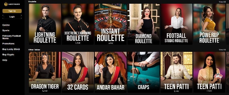 Live Roulette Canada - Lucky Block