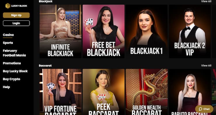 lucky block - online blackjack US