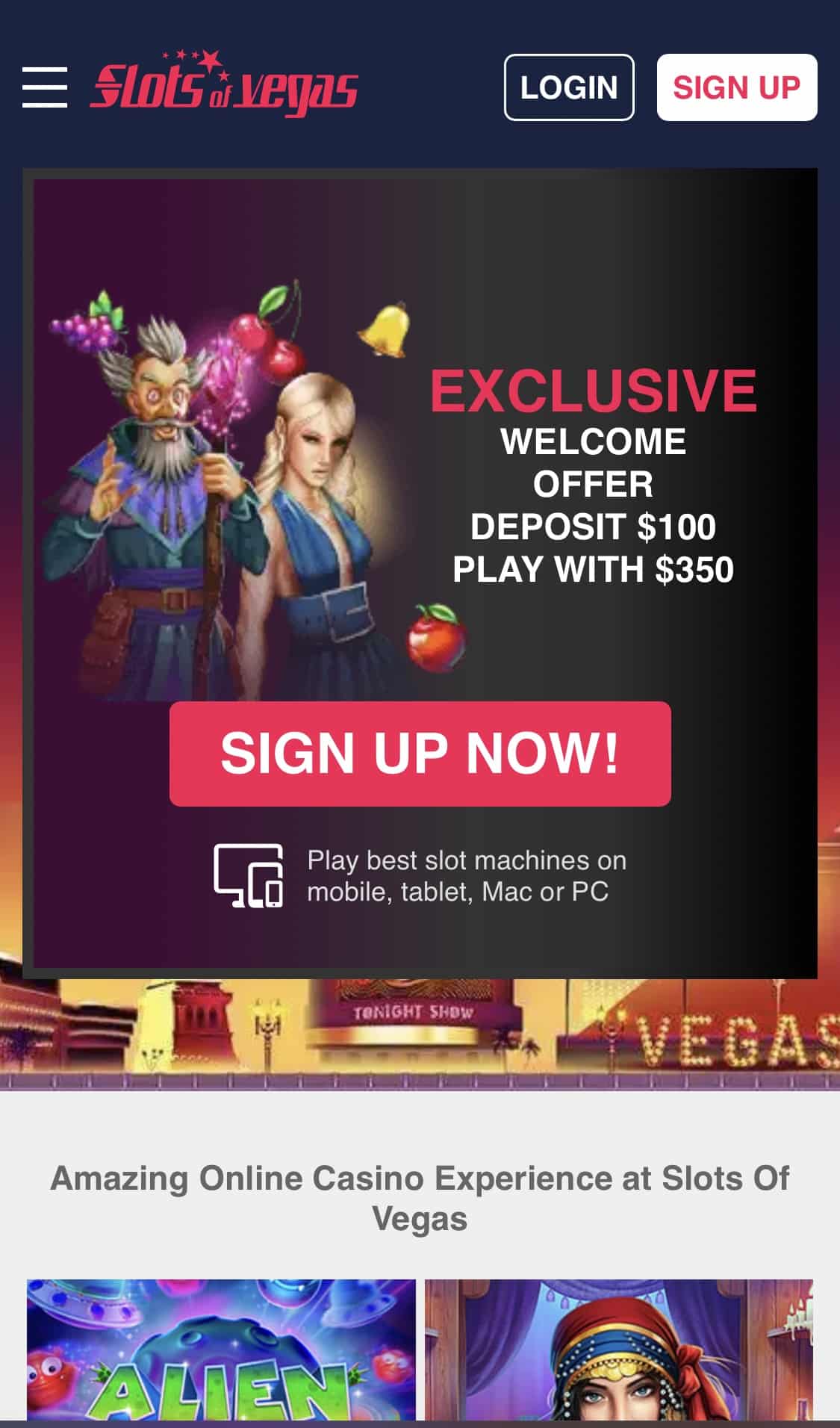 Latest Slots of Vegas No Deposit Bonus Codes February 2024