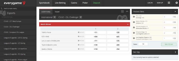 Everygame CS:GO Betting