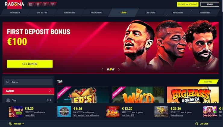 Rabona Gift Card casino