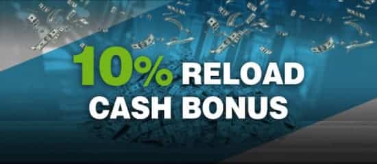 JazzSports 10% reload bonus