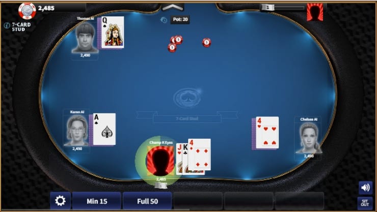 Seven Card Stud UK Poker App