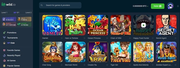 Wild.io Casino Games