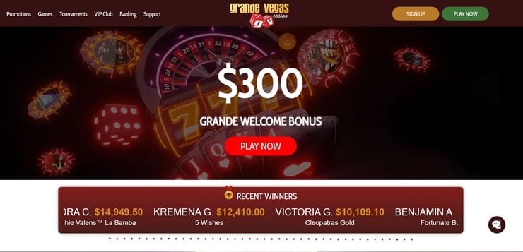 Grande-Vegas-homepage