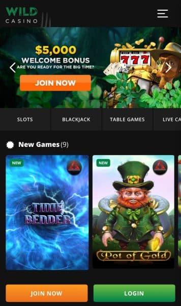 Join Wild Casino Now