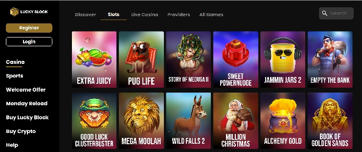 NZ online pokies - Lucky Block