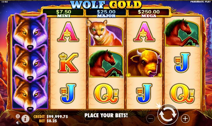 NZ pokies for real money - Wolf Gold