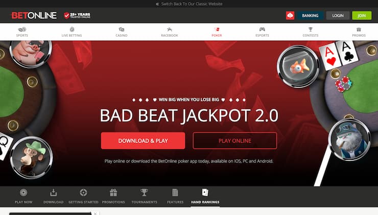 BetOnline New Jersey Online Poker Casino