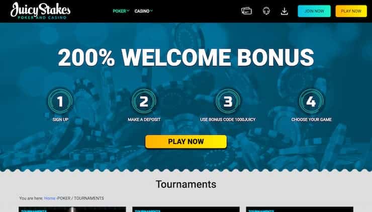 Juicy Stakes New Jersey Online Poker Casino