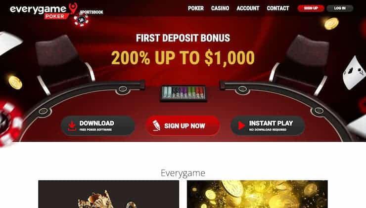 Everygame Casino Online Poker in Maryland