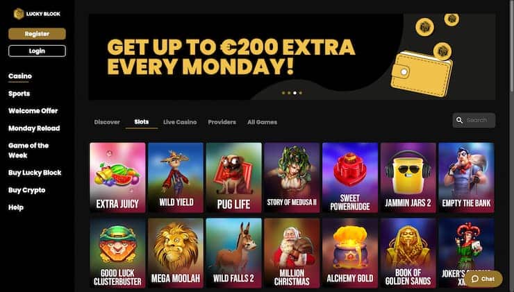 Lucky Block Book of Ra Online Casino