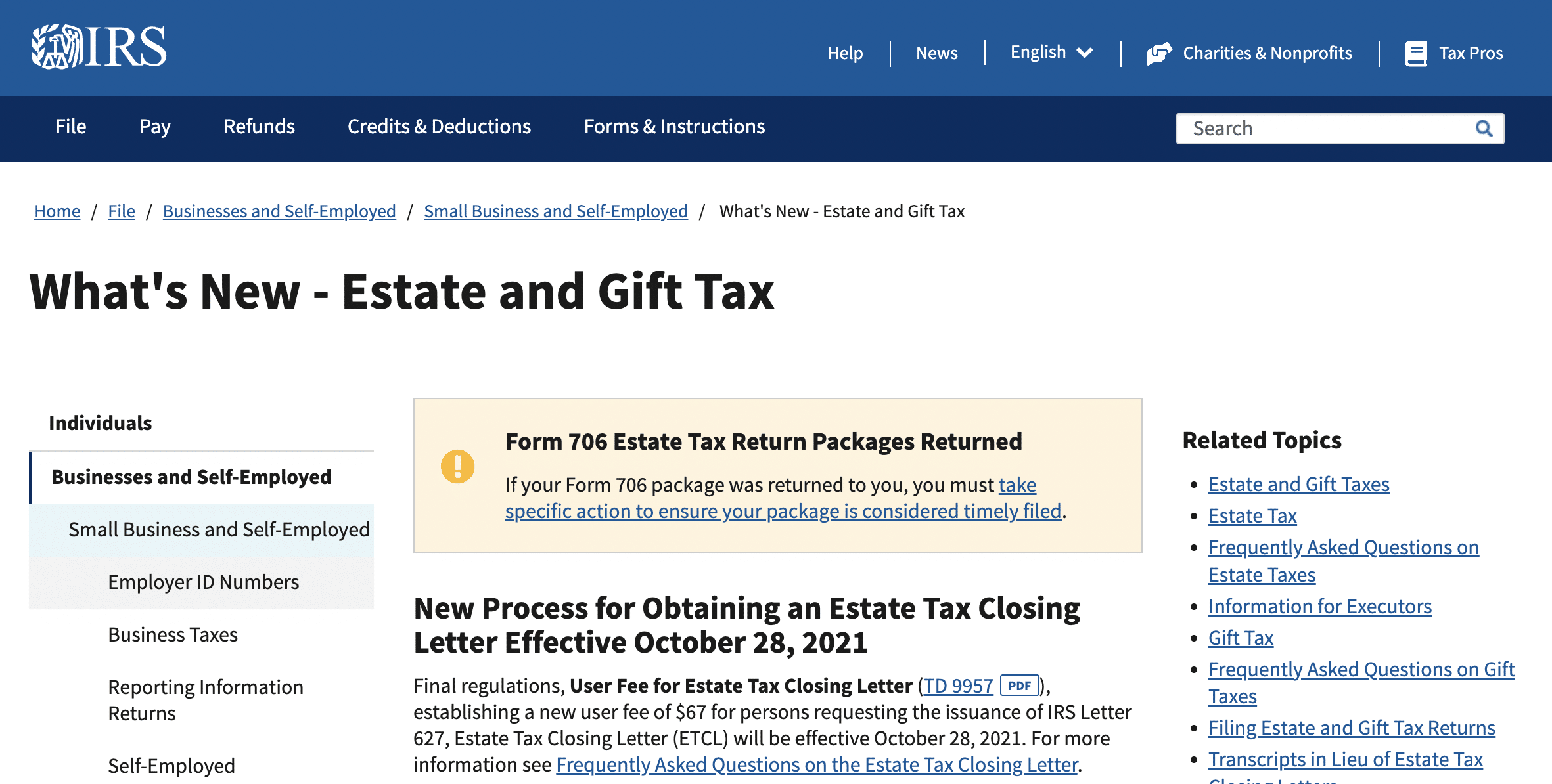 Estate and Gift Tax